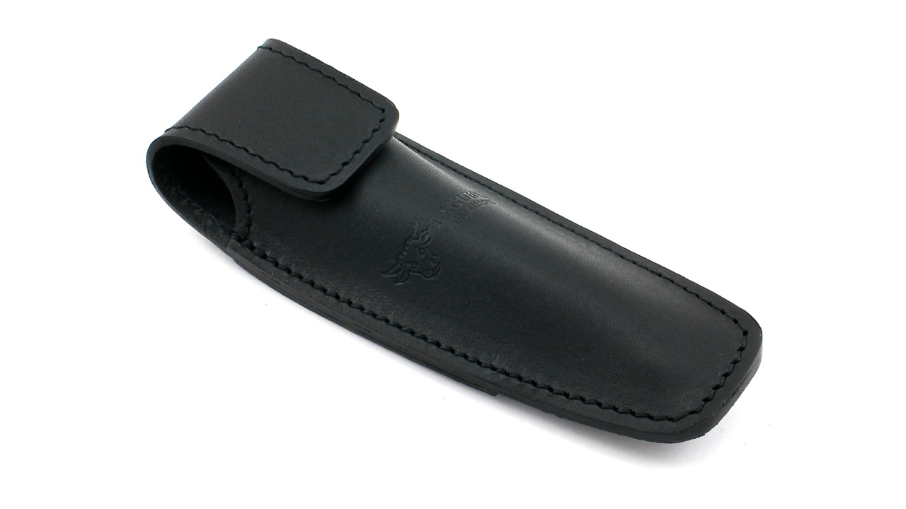 LAGUIOLE en Aubrac  AUBRAC Laguiole Etui 12 cm Leder verdeckter Knopf