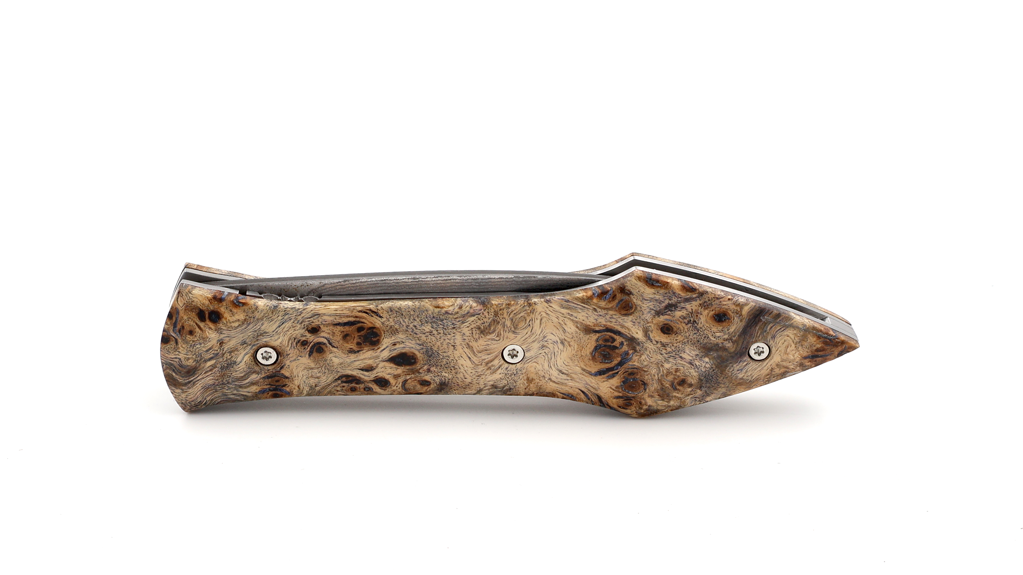 LARAUD Blades  L’Oegopsyde Ahorn Wurzelholz Suminagashi VG10 Damast
