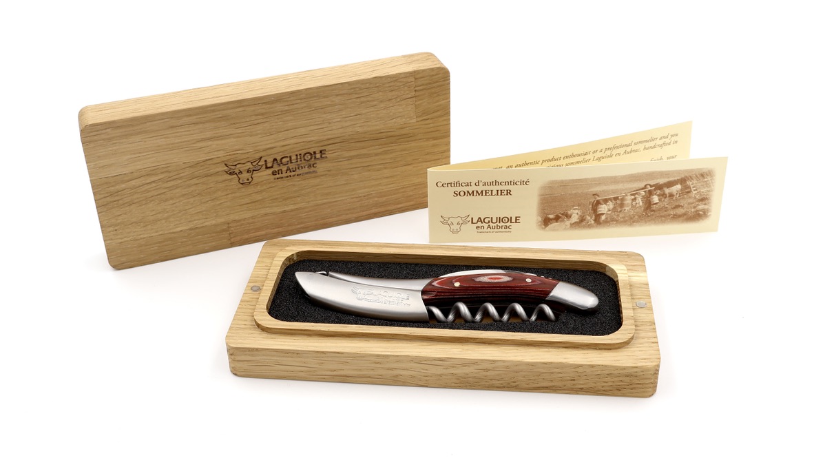 Laguiole en Aubrac Laguiole Sommelier knife paka wood