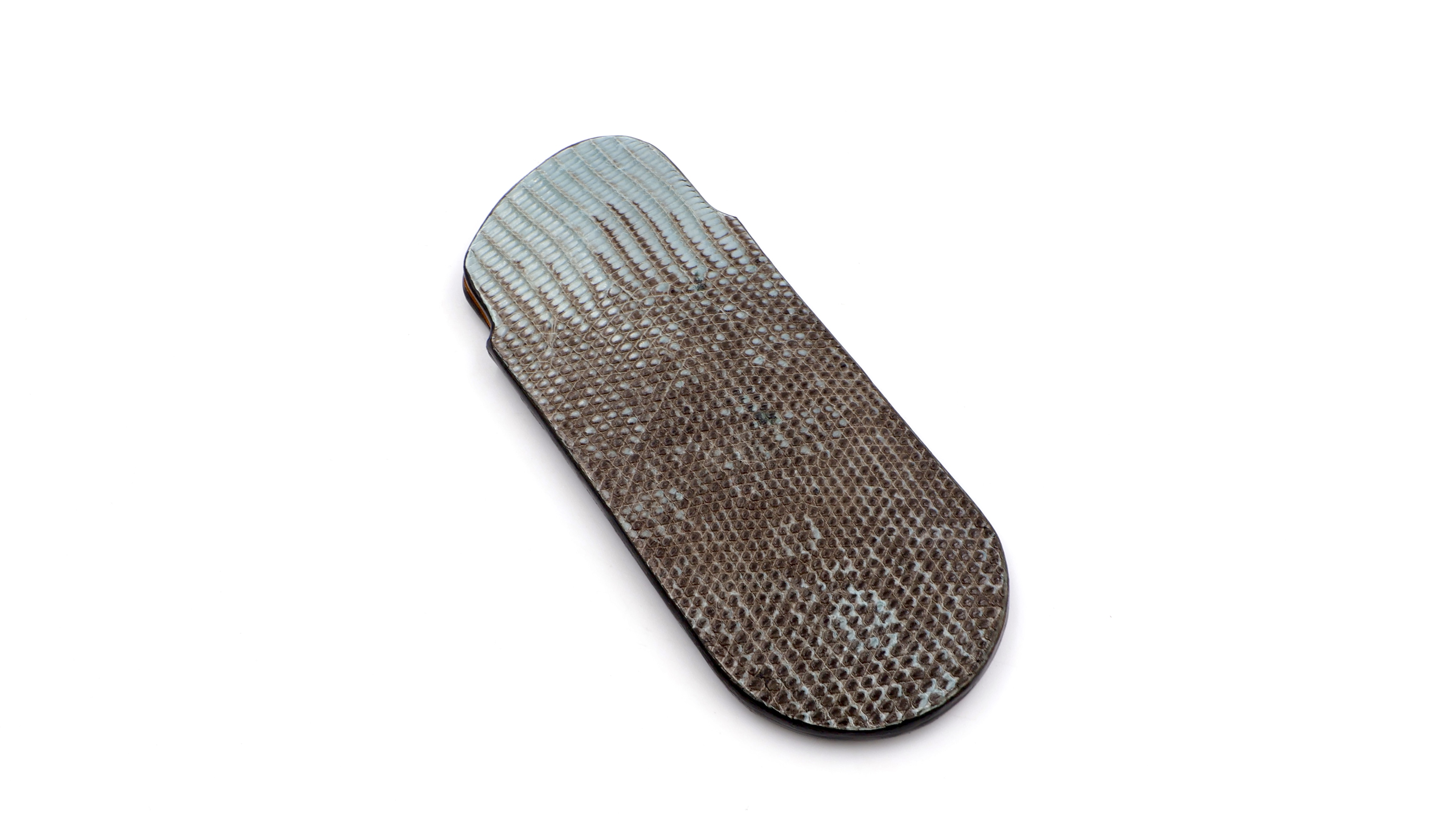 Atelier N°7 Stecketui Echsenleder grau 14,5 cm       Atelier N°7 Stecketui Echsenleder grau 14,5 cm