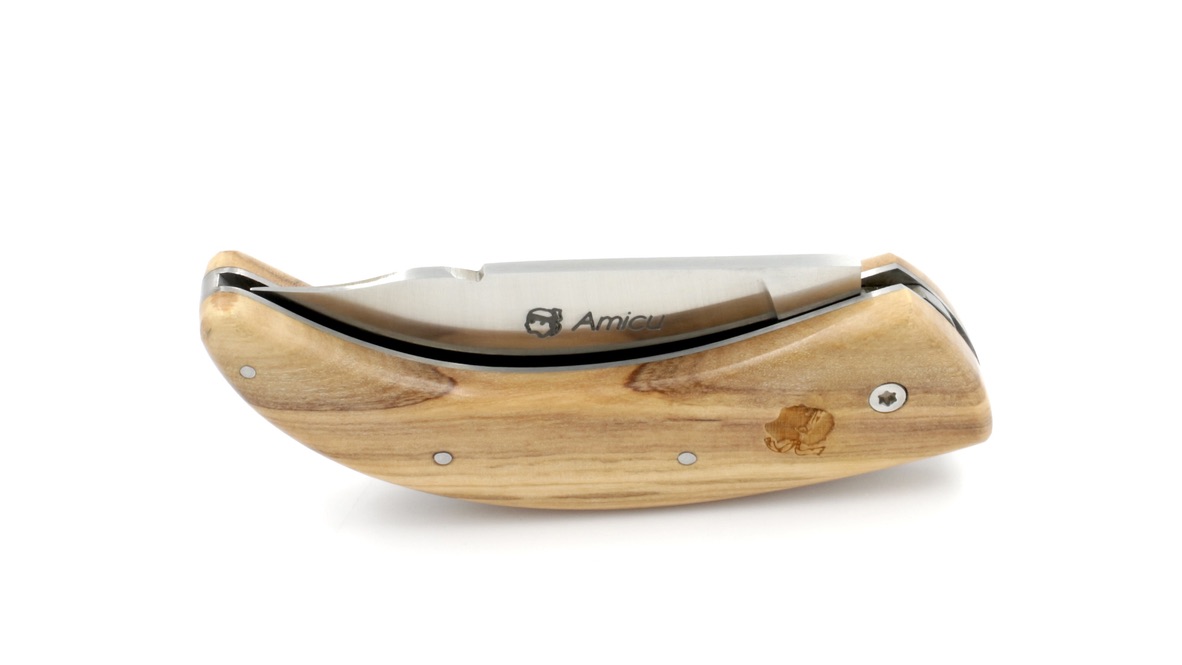 AU SABOT AMICU corsican shepherd knife olive wood 11 cm