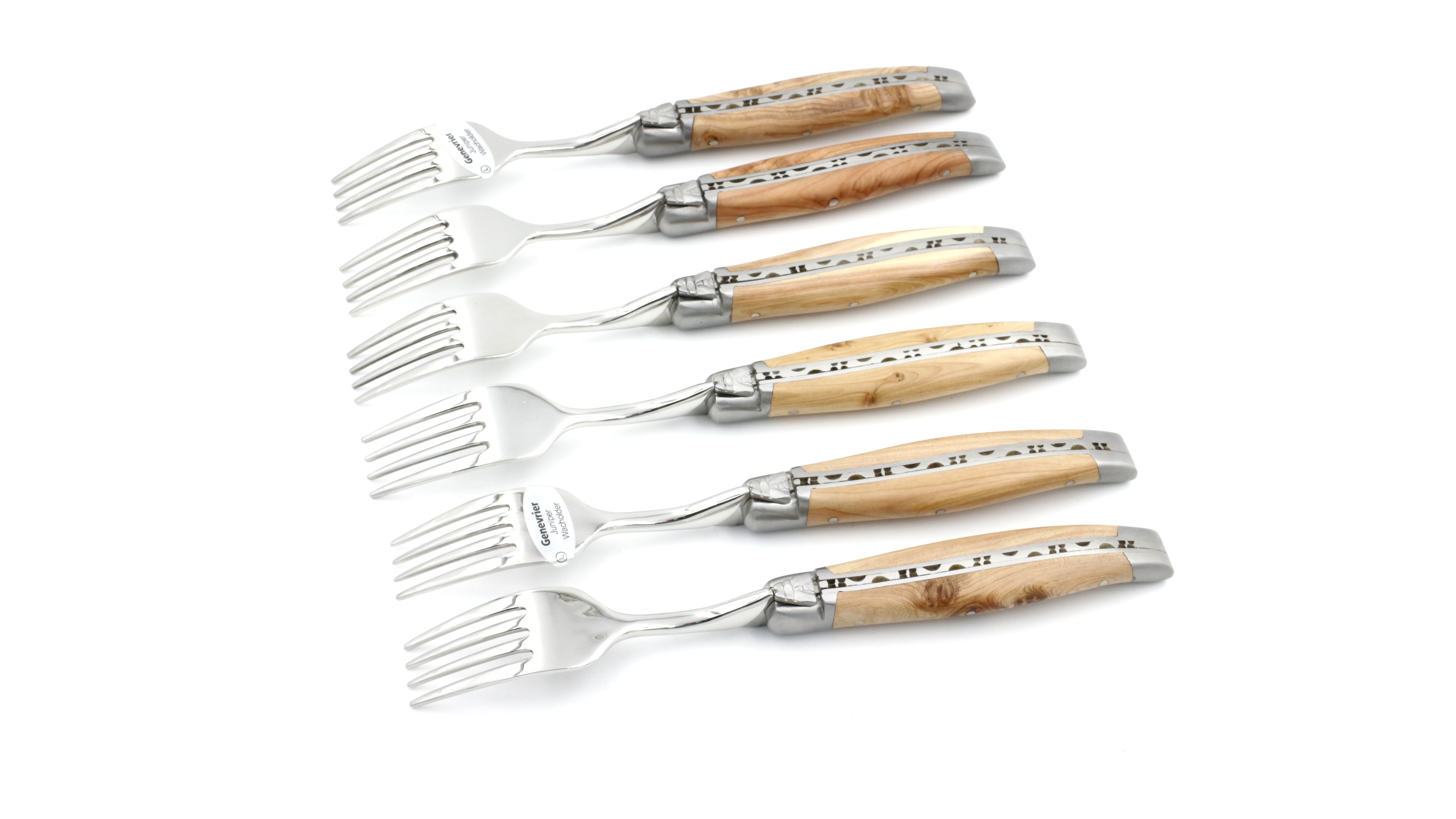 Laguiole en Aubrac Wacholder Dessertgabel Set 6-tlg.