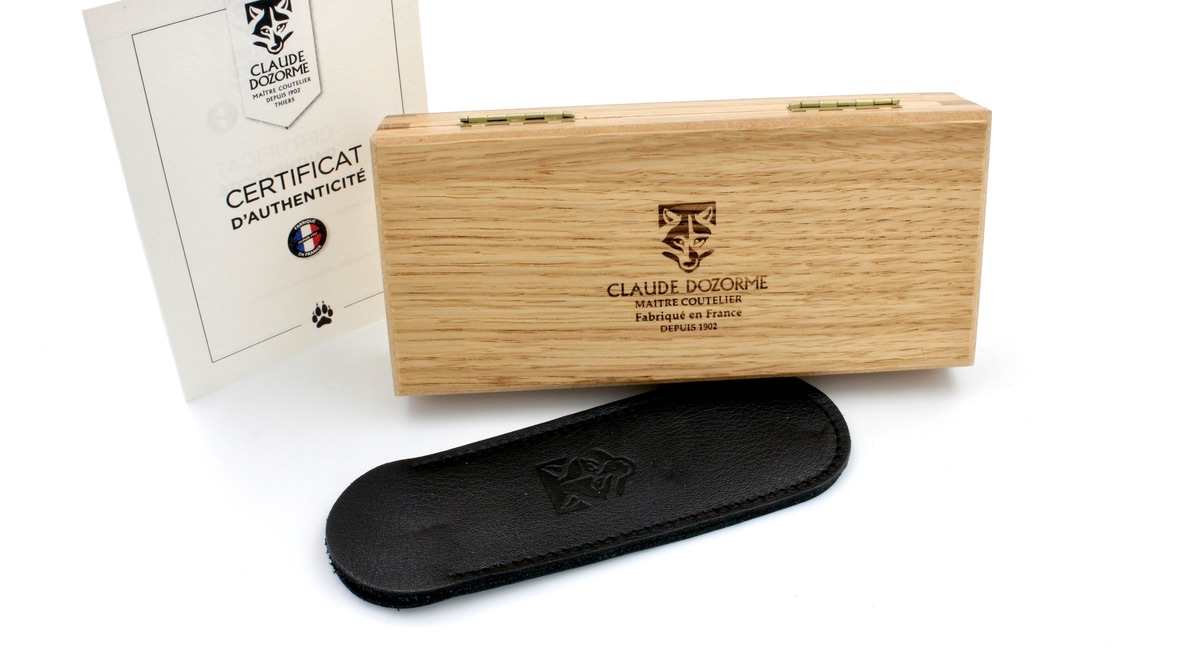 Claude DOZORME Thiers RLT maple burlwood damascus blade Claude DOZORME Thiers RLT maple burlwood damascus blade