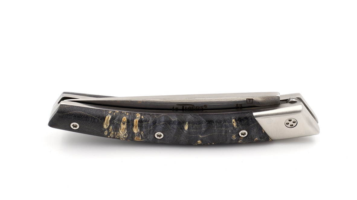 Claude DOZORME Thiers RLT maple burl VG10 damascus blade Claude DOZORME Thiers RLT maple burl VG10 damascus blade