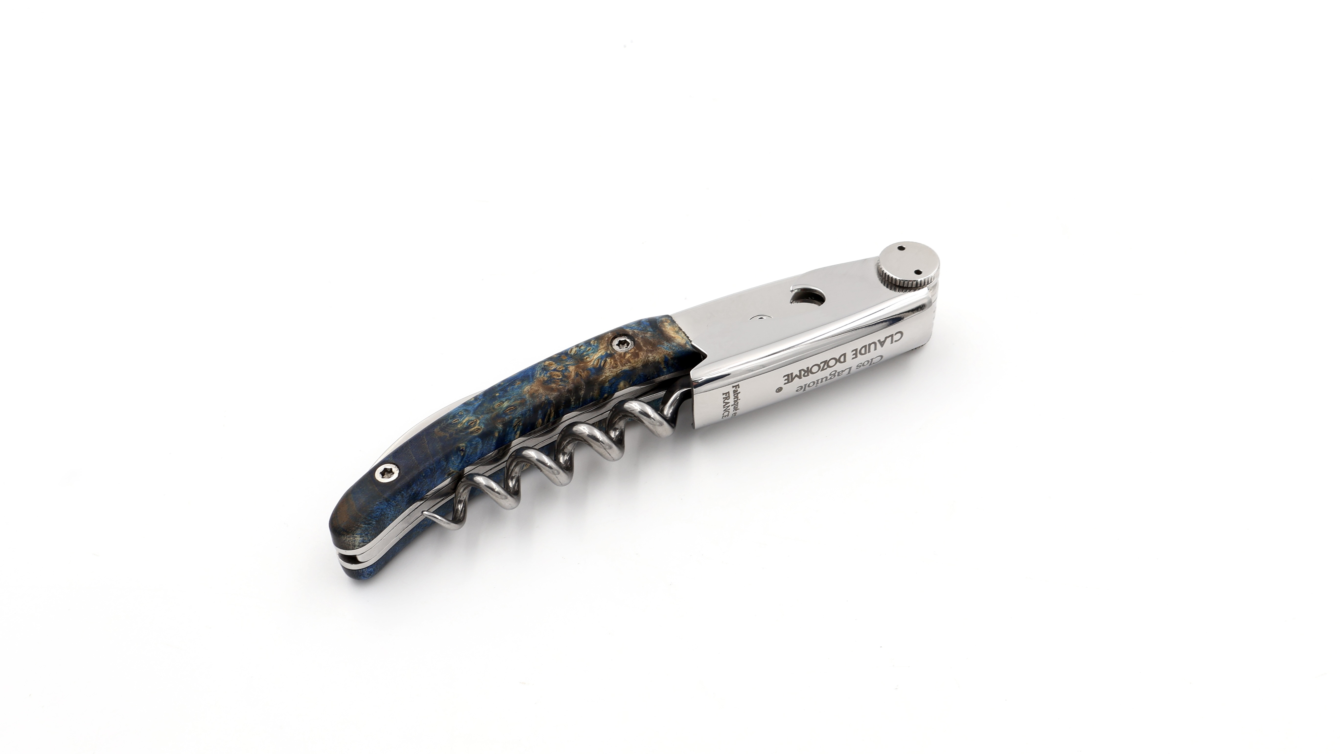 Claude DOZORME CLOS Laguiole sommelier knife maple burlwood