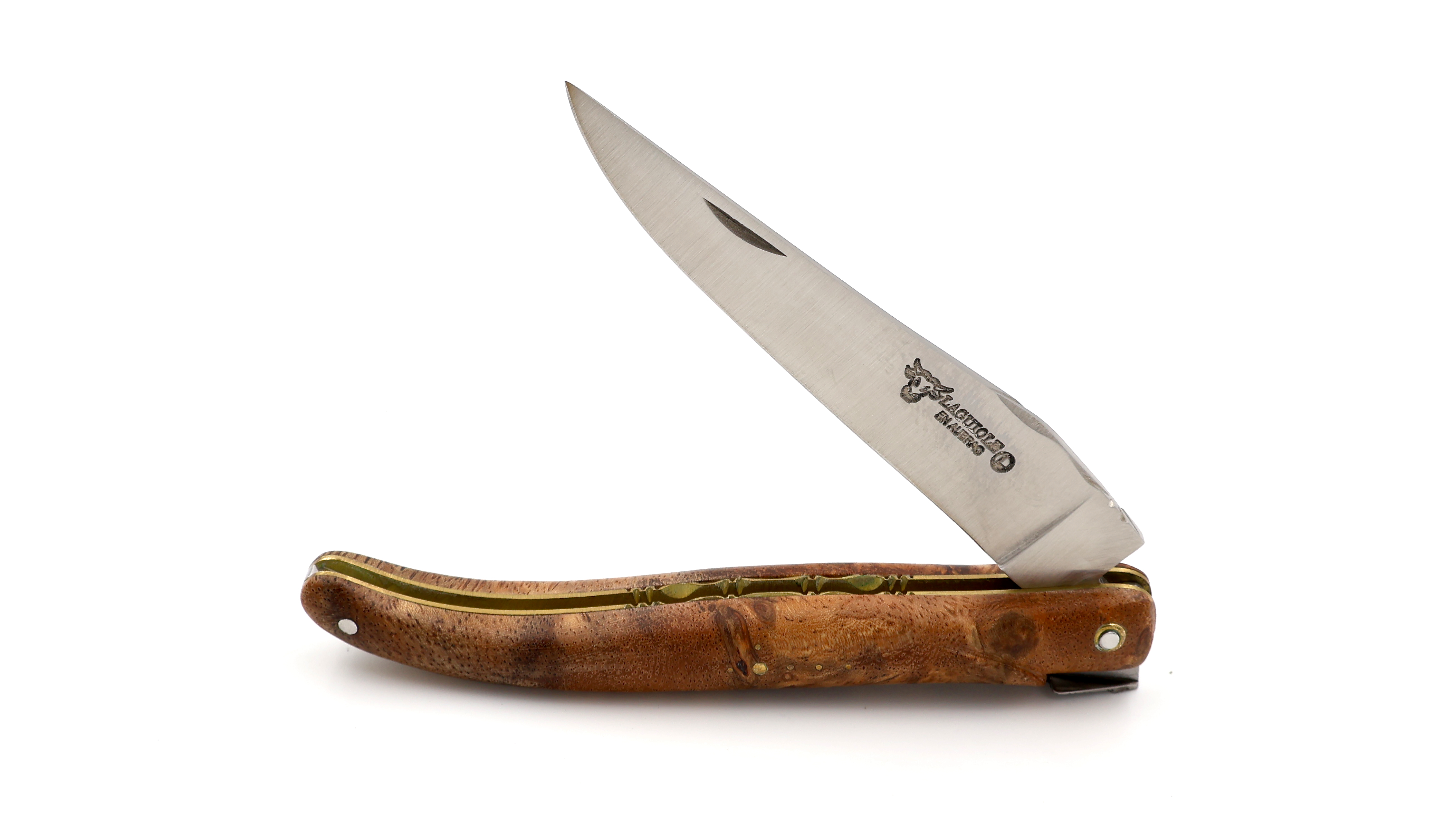 Laguiole en Aubrac Meisterstück Albizia-Wurzelholz 12 cm