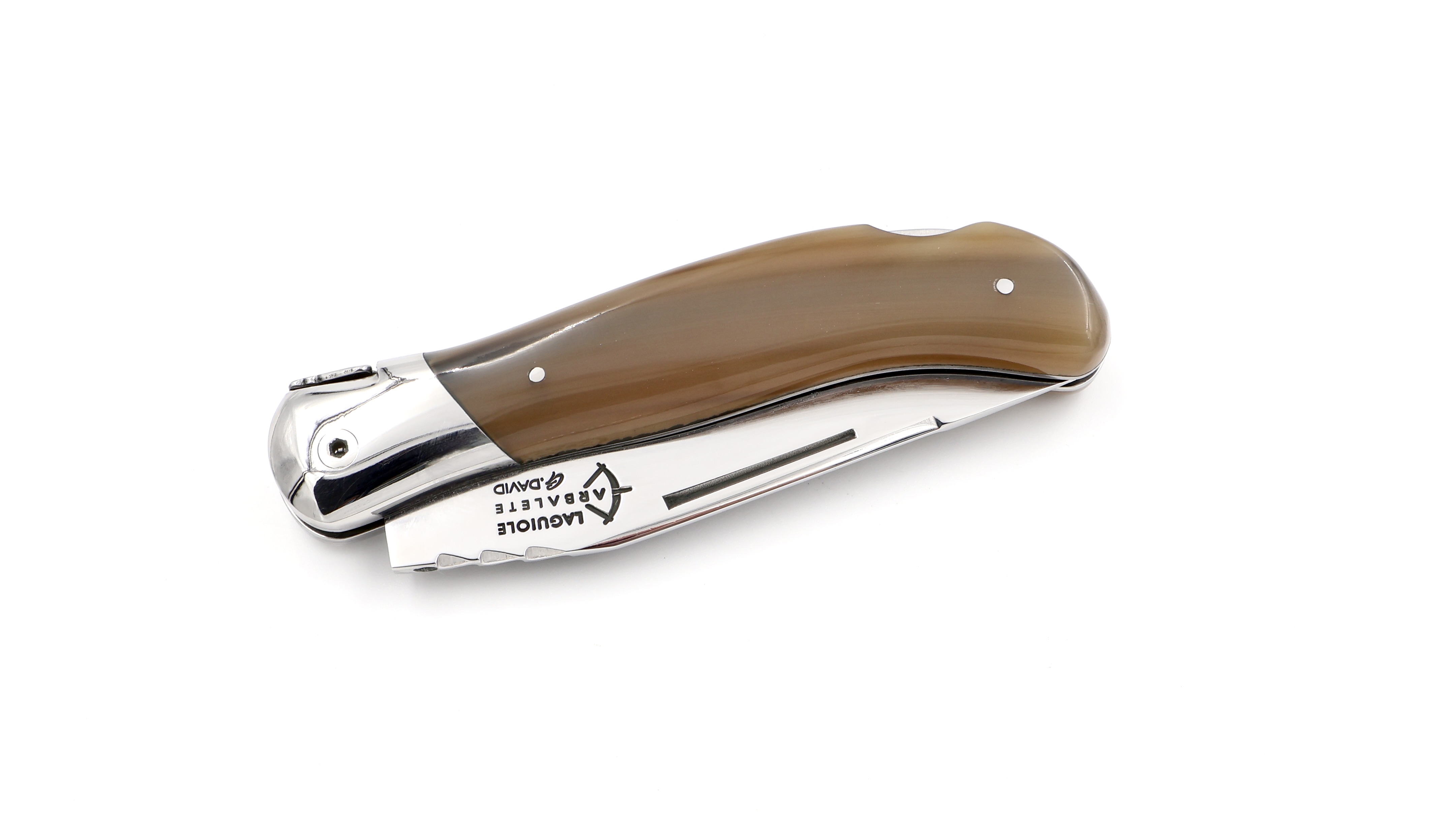 ARBALETE G. David Laguiole hunting knife NATURE horntip