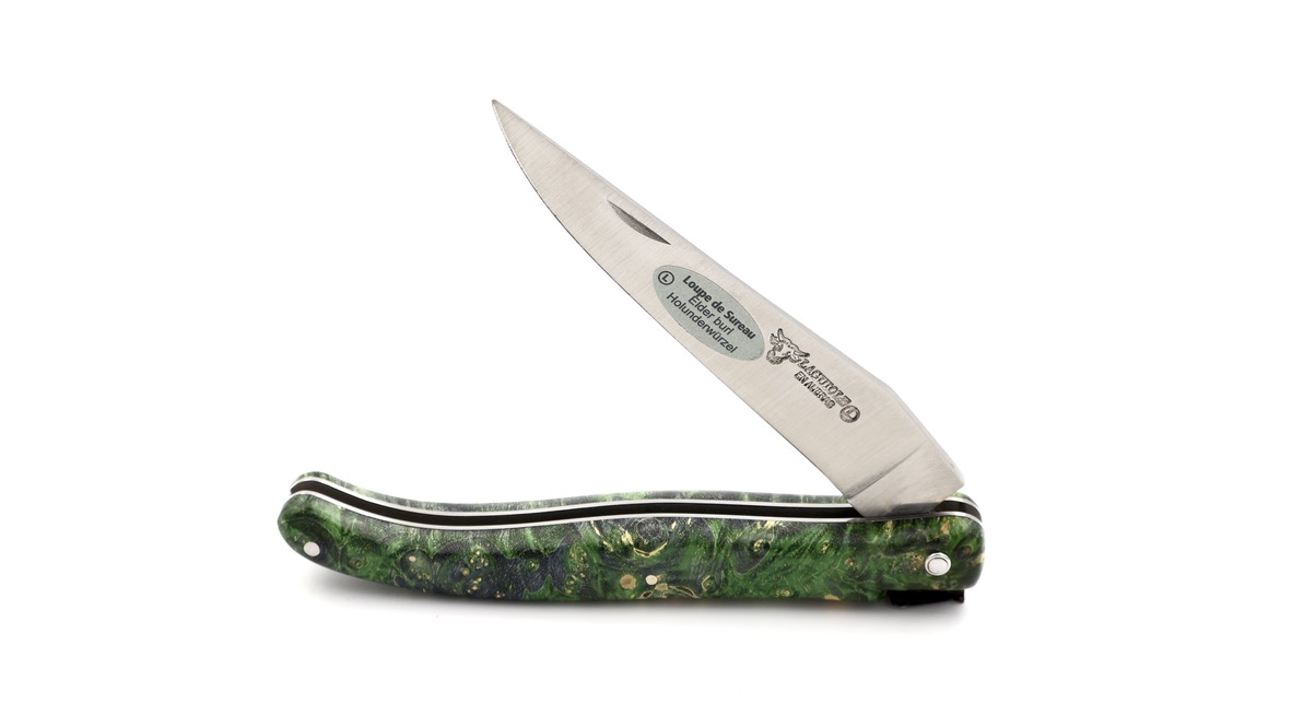 Laguiole en Aubrac Laguiole UNIQUE PIECE  elder burl 12 cm