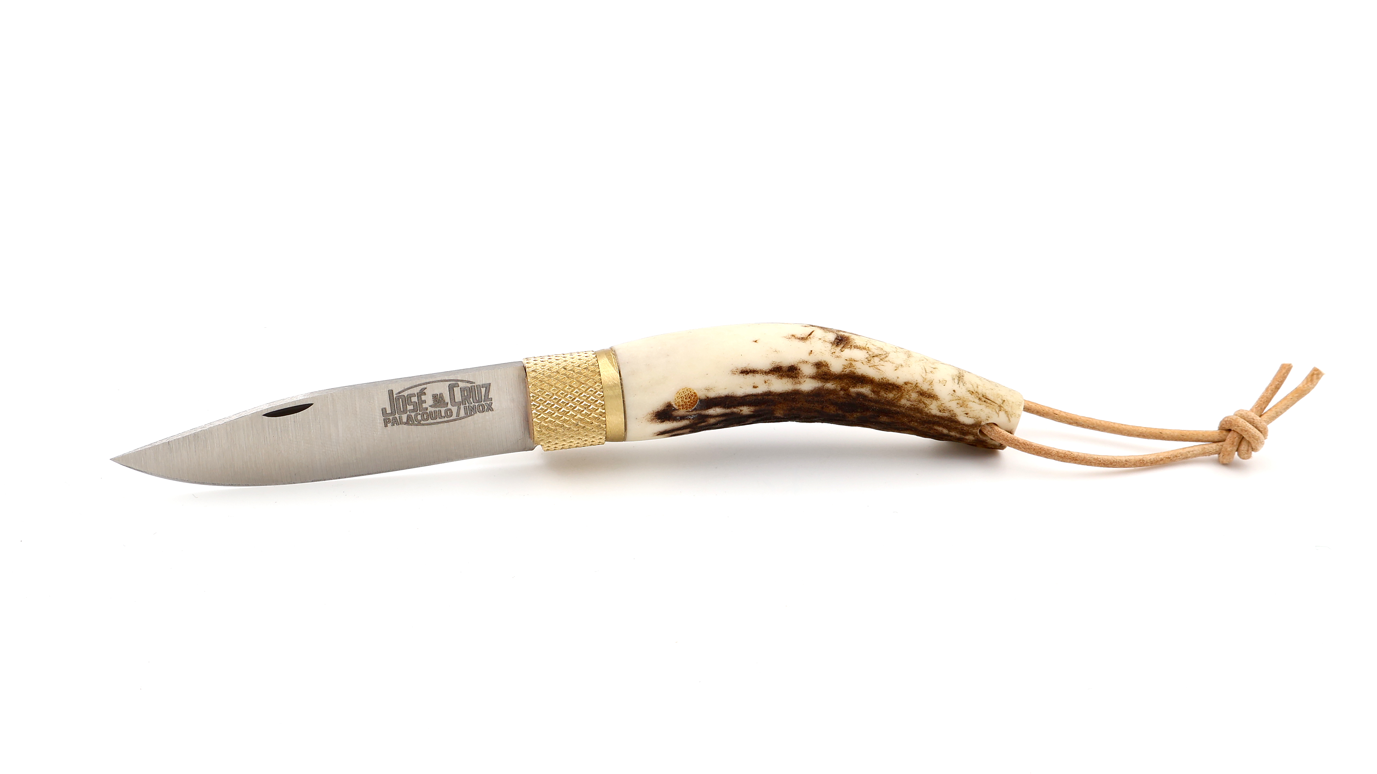 JOSÉ DA CRUZ Taschenmesser Merendeira 6,5 cm Hirschhorn
