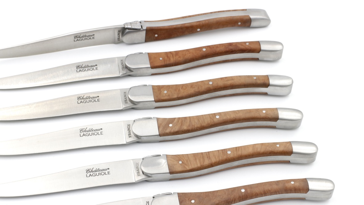 Château Laguiole SIGNATURE Steakmesser Bruyère Set 6-tlg.