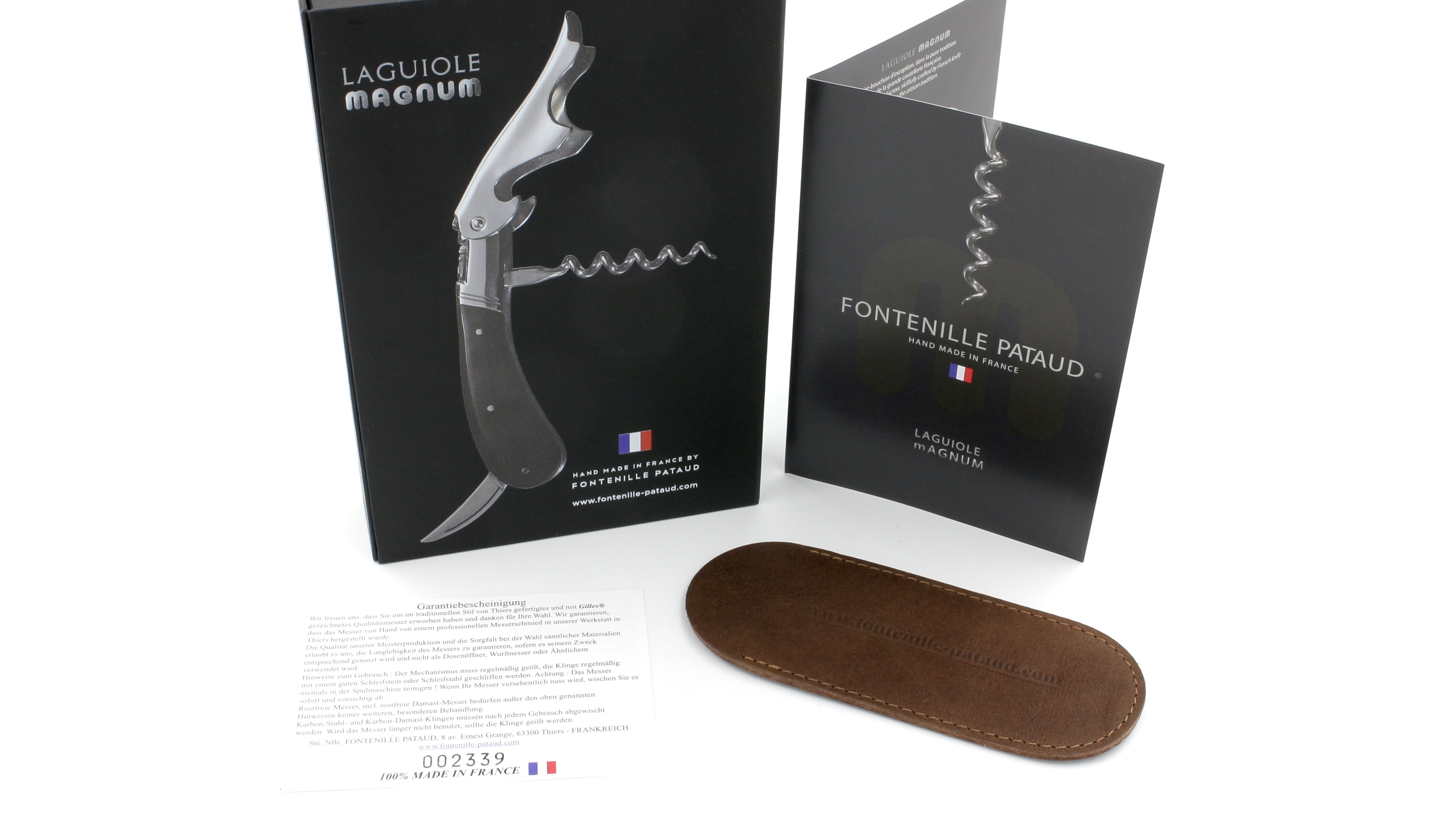 Fontenille Pataud Laguiole MAGNUM Sommelier knife juniper wood