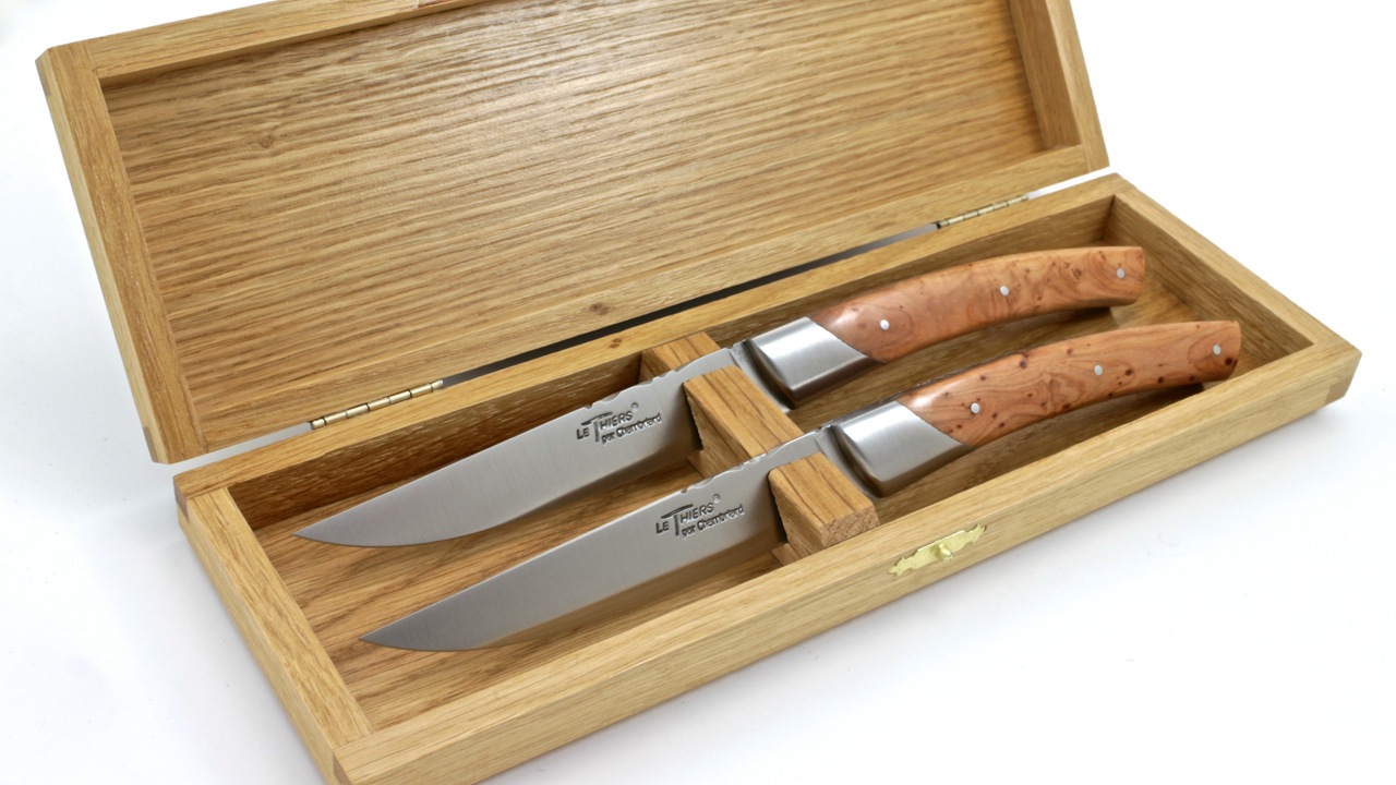 Chambriard  Thiers Steak Messer Set Wacholder 2-teilig