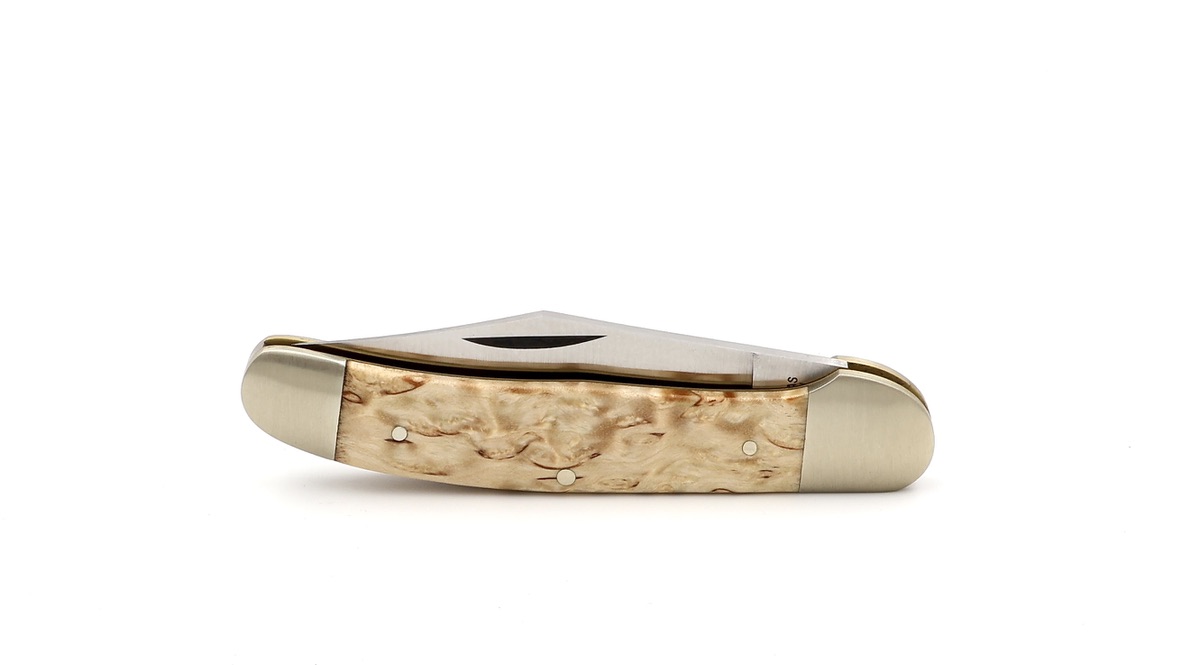 Robert Klaas US-Copperhead knife birch wood carbon blade