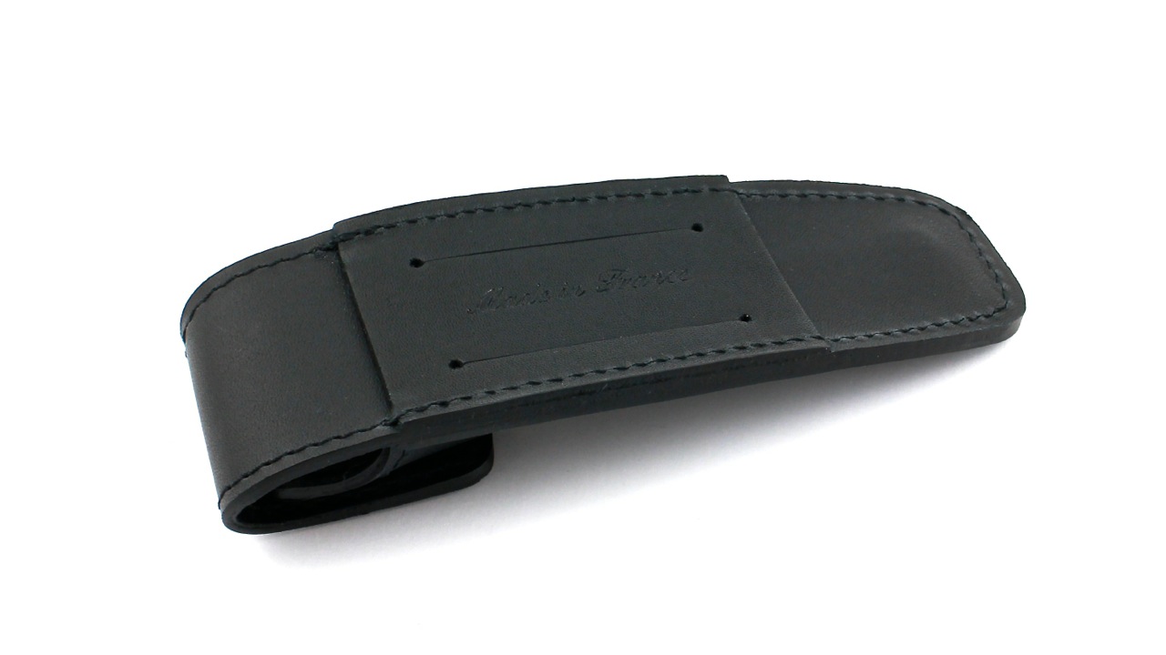 etui-Aubrac-verdeckt-2 LAGUIOLE en Aubrac  AUBRAC Laguiole Etui 12 cm Leder verdeckter Knopf