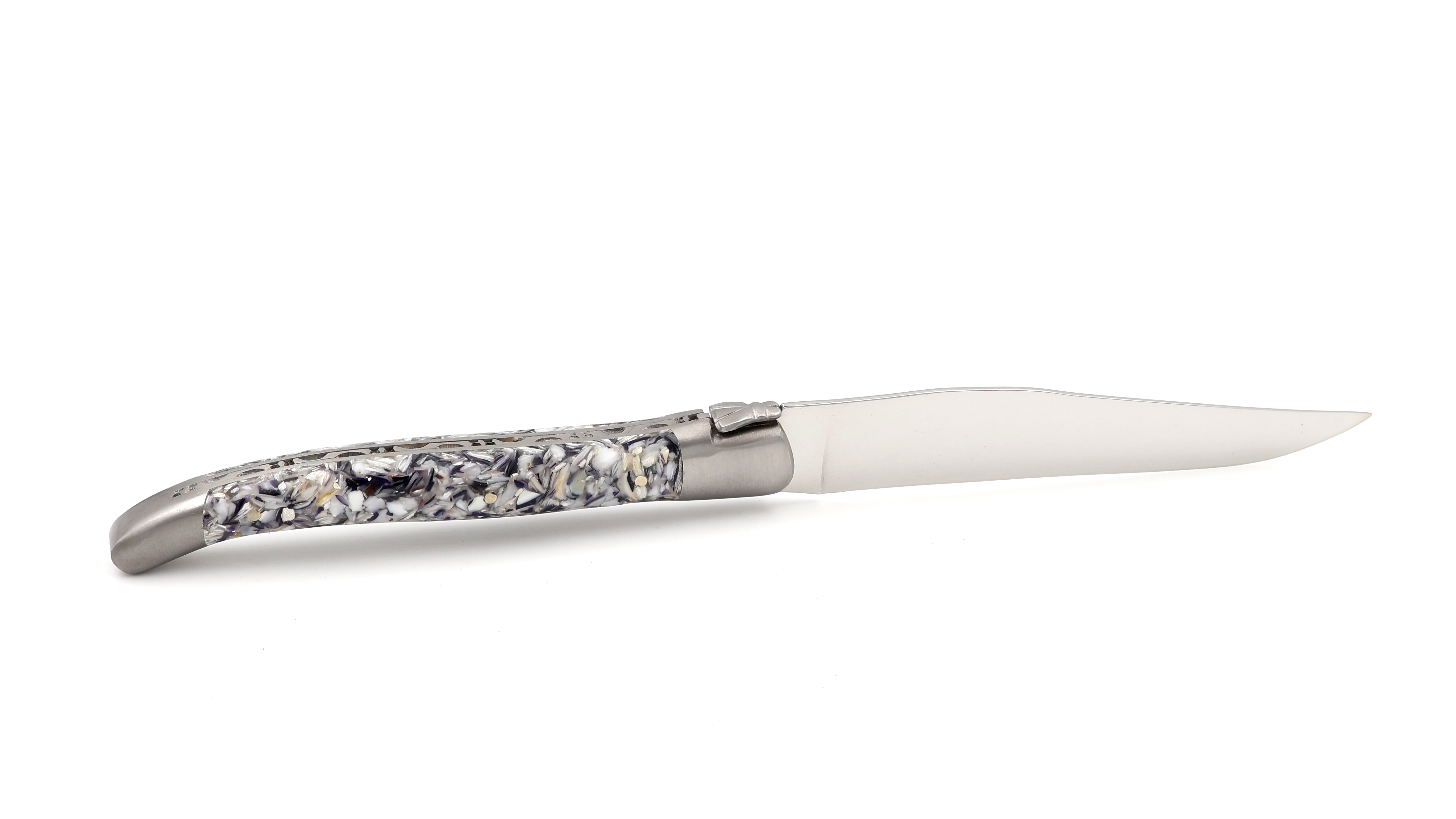 Laguiole en Aubrac Muschel Mix Laguiole Steakmesser Set 6-teilig