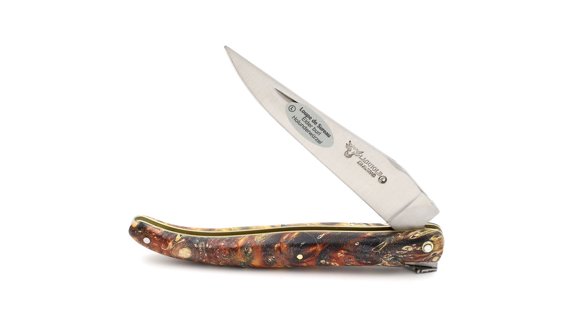 Laguiole en Aubrac Laguiole elder burl with Space bee 12 cm