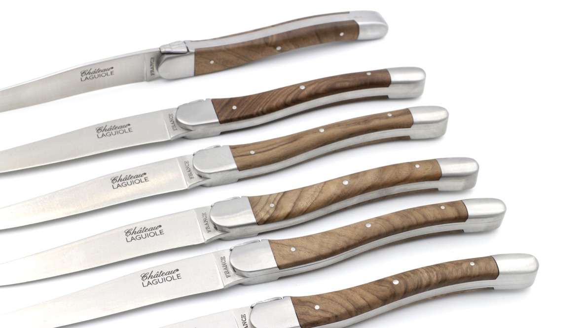 Château Laguiole SIGNATURE Steakmesser Walnussholz  Set 6-tlg.