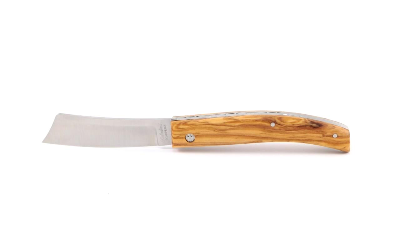 Saladini knife RASOLINO olive wood