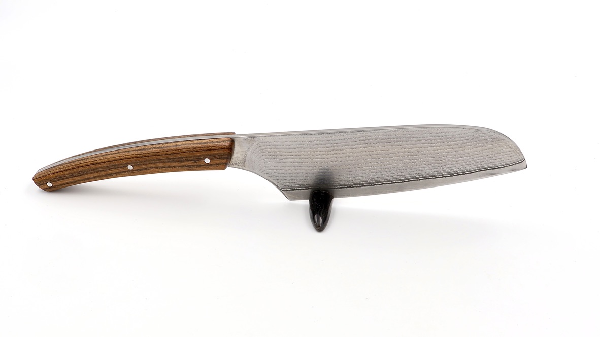 Claude DOZORME Thiers Santoku 13 cm Bocote VG10 Damastklinge 