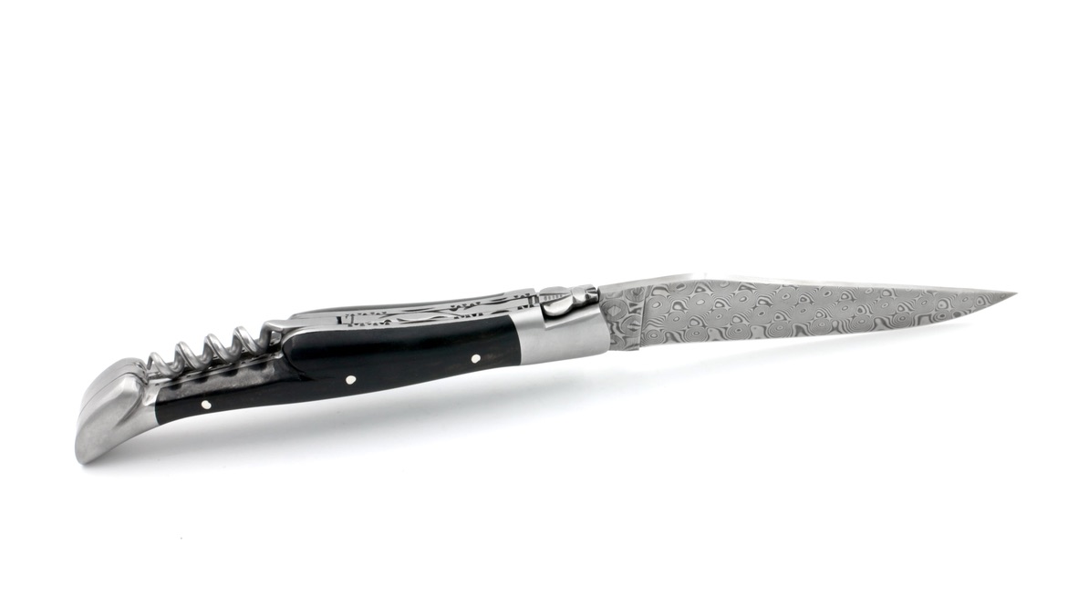 Laguiole en Aubrac  DSC® Rosendamast Ebenholz Doppelplatine Korkenzieher 12 cm  Laguiole en Aubrac  DSC® Rosendamast Ebenholz Doppelplatine Korkenzieher 12 cm