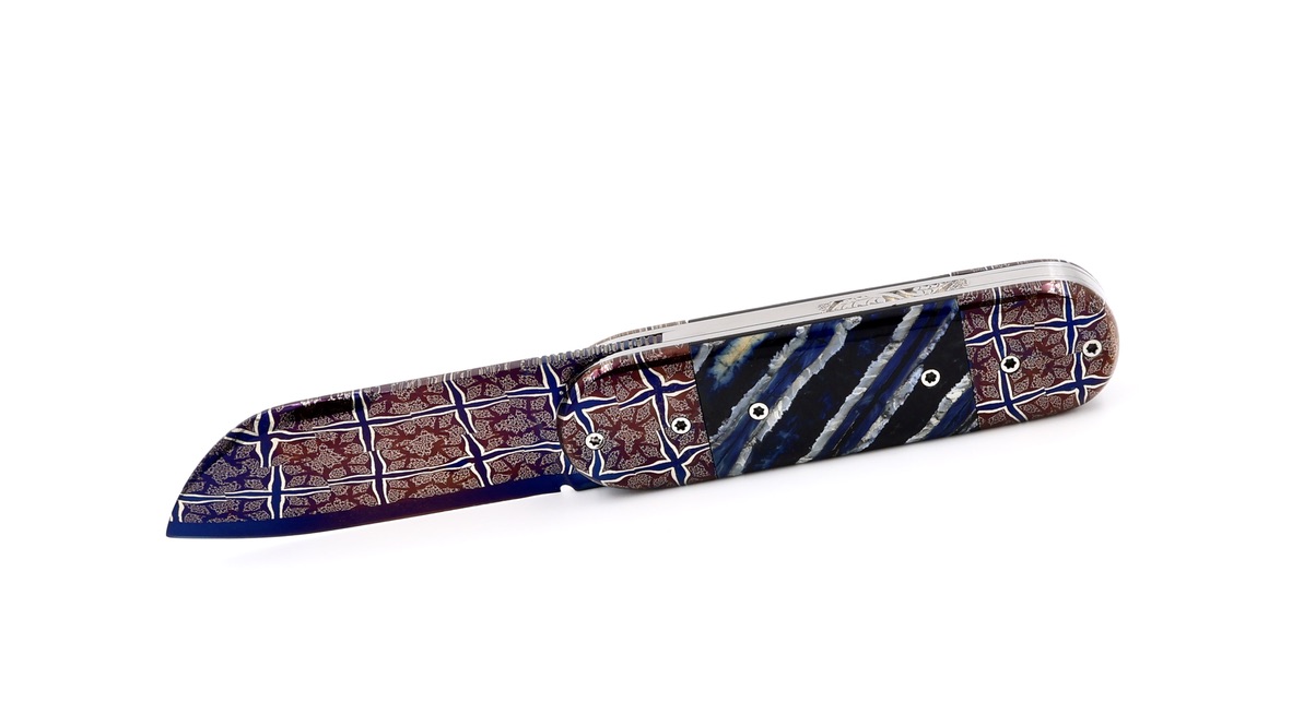 Philippe Soeuvre le BULL mammoth tusk damaskus blade 