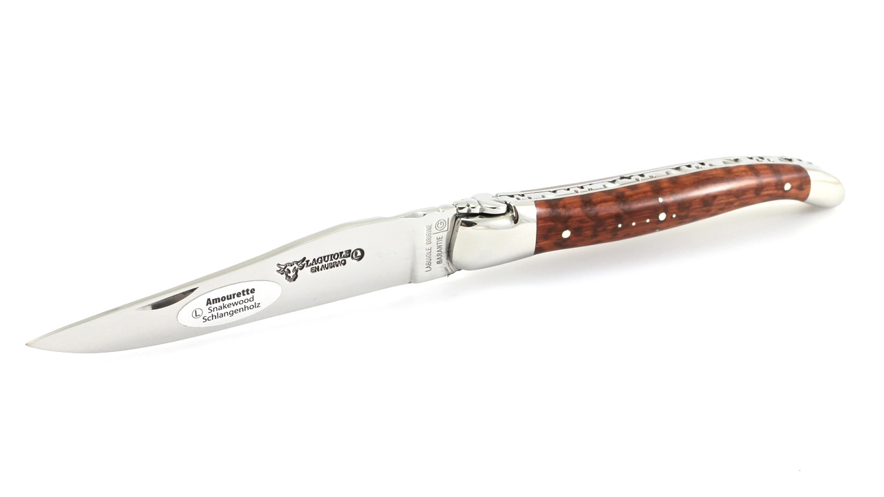 Laguiole en Aubrac amourette/snakewood 12 cm