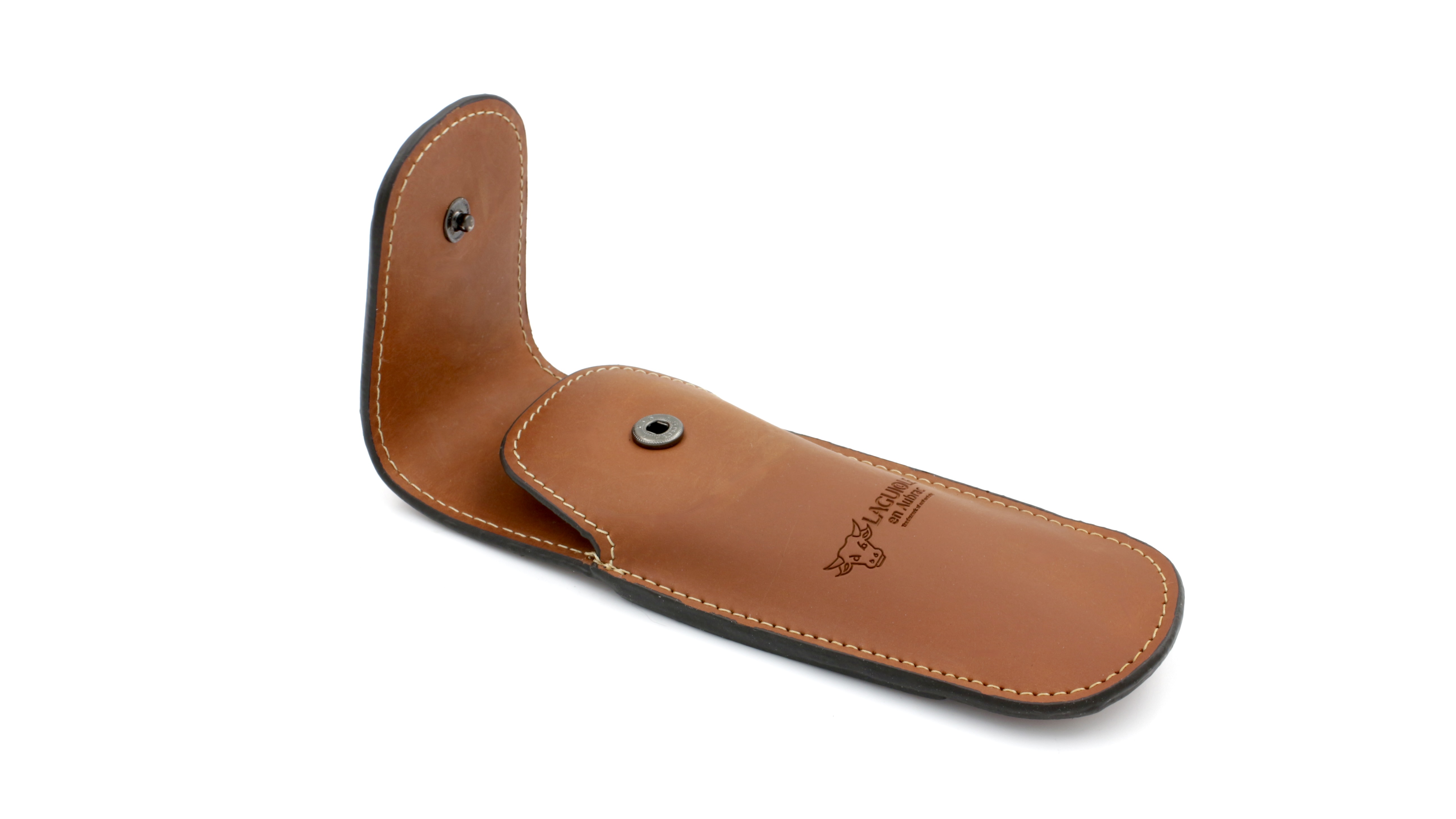 0B7D93C6-BCC3-4621-B4B9-317FCEA4BBFD_1_201_a LAGUIOLE en Aubrac Etui Gürteletui 14 cm Leder braun