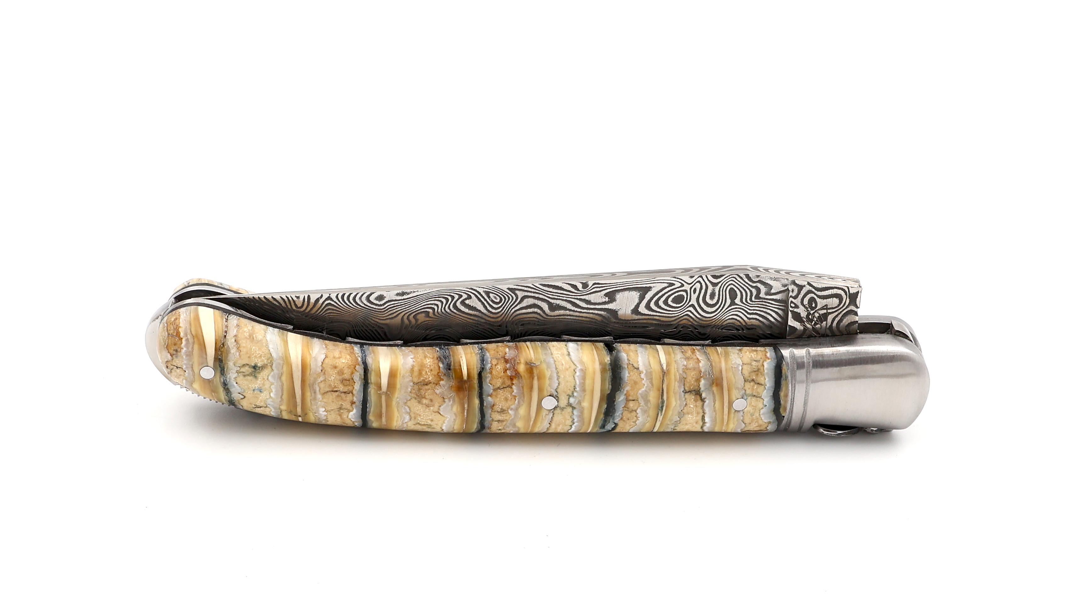 Fontenille Pataud Laguiole NATURE Mammutbackenzahn Damastklinge 12 cm