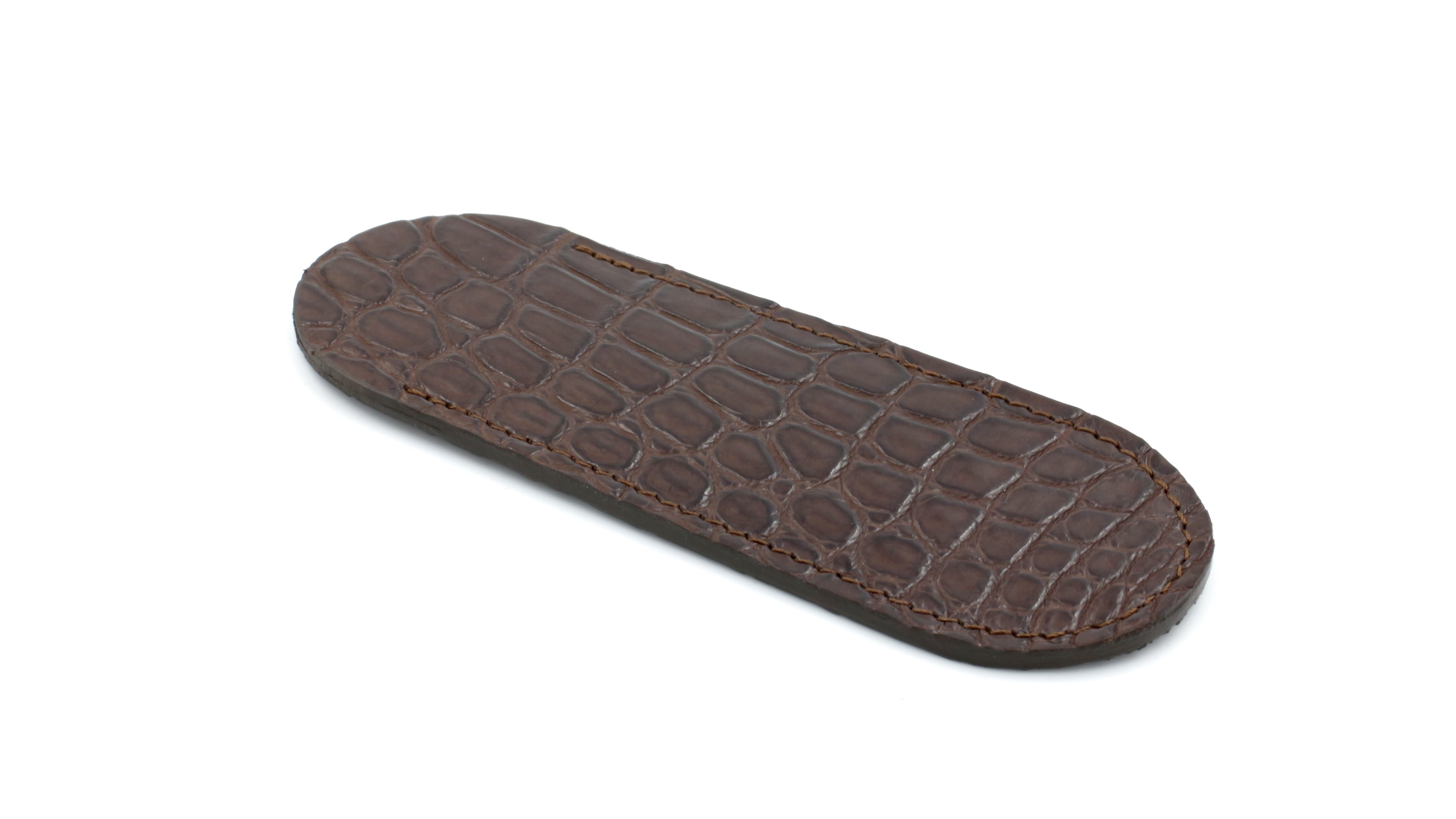 09CB9DF8-6AD7-4F8B-9195-67549E3CACFB_1_201_a MAX CAPDEBARTHES Stecketui POCHE Krokoleder dunkelbraun 12 cm