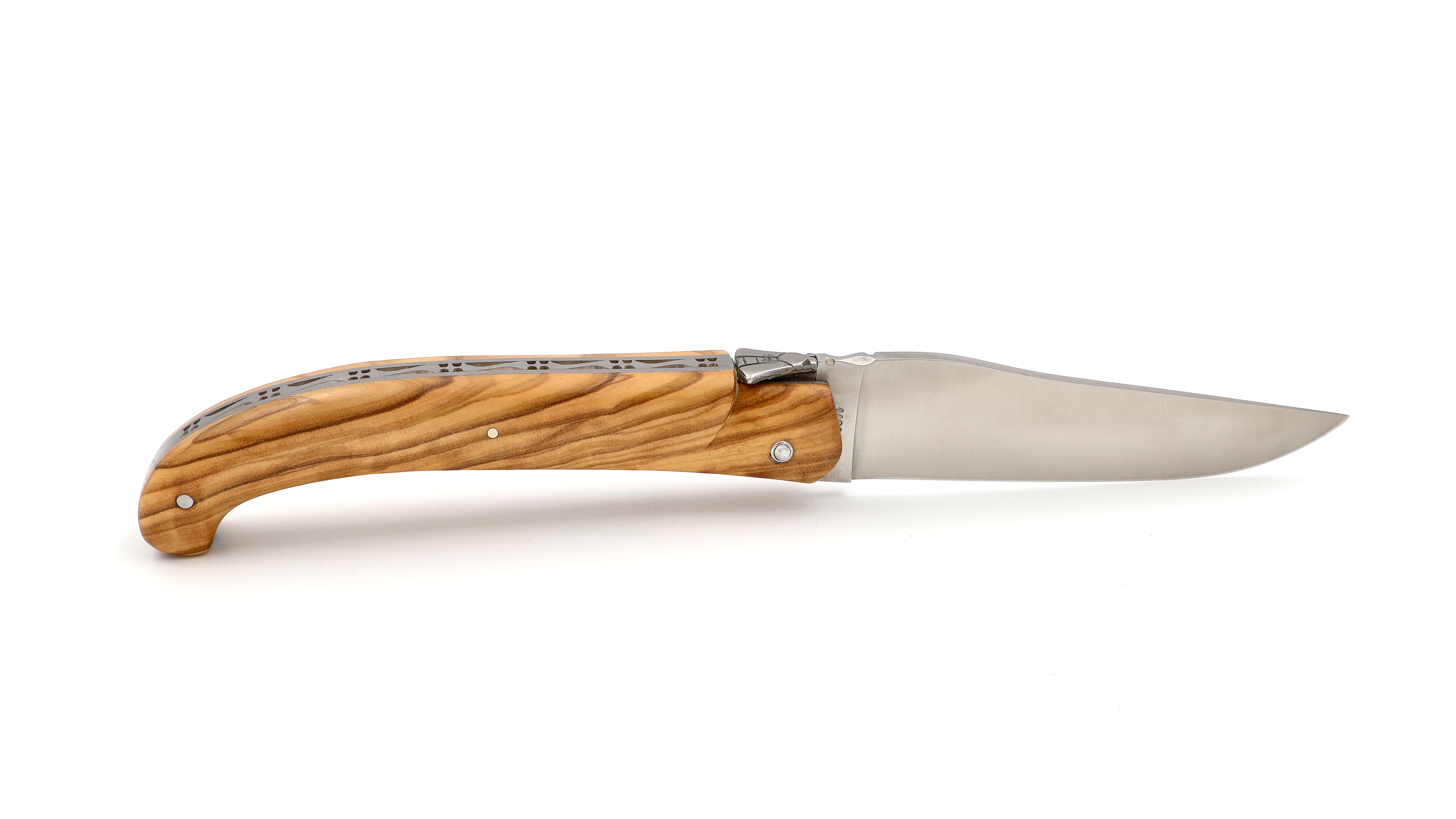 Laguiole en Aubrac TRAPPEUR hunting knife 14 cm olive wood