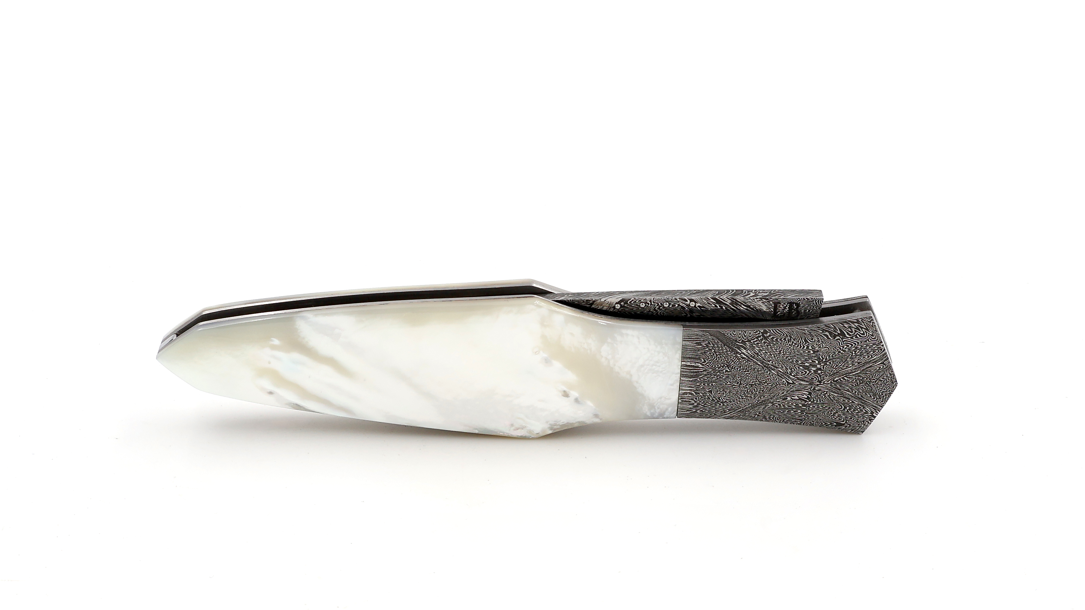 LARAUD Blades MagnaPinna Perlmutt Mosaik Damastklinge und Damastbacken