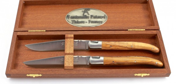 FONTENILLE PATAUD Laguiole Steakmesser Olive 2-tlg. oder 6-tlg.