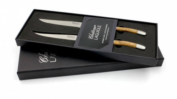 Château Laguiole Signature Steakmesser Olive Set 2-tlg. 